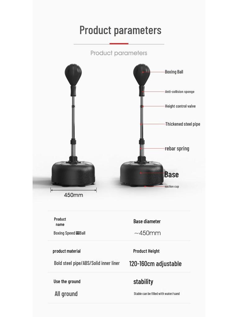 Adult Stand-up Boxing Speed Ball - Reaction Target Fitness Equipment