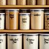 Talented Kitchen Pantry Labels for Food Containers - 157-Piece, Black Script Vinyl - Jar & Bin Labels & Food Storage Organization Stickers