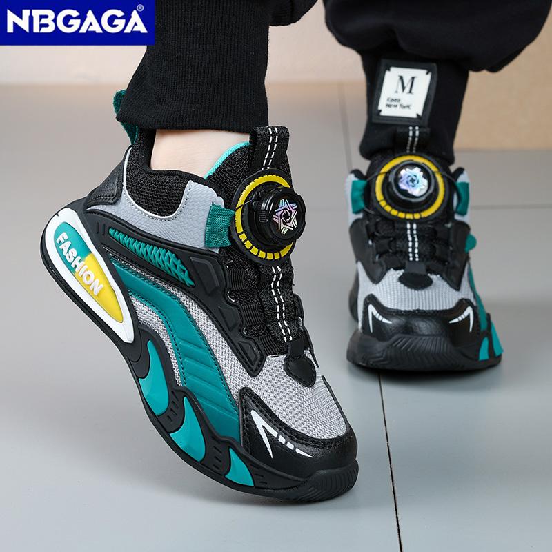 Mode Schwarze Jungen Basketballschuhe Outdoor Atmungsaktive Kinder Trainer Sport Tennisschuhe Rutschfeste Kinder Casual Schule Laufschuhe