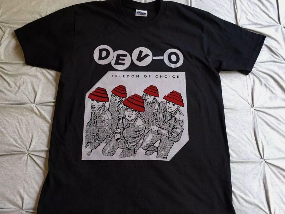 1980 80_s Devo Band T-shirt Size S-5XL Unisex T-Shirt S