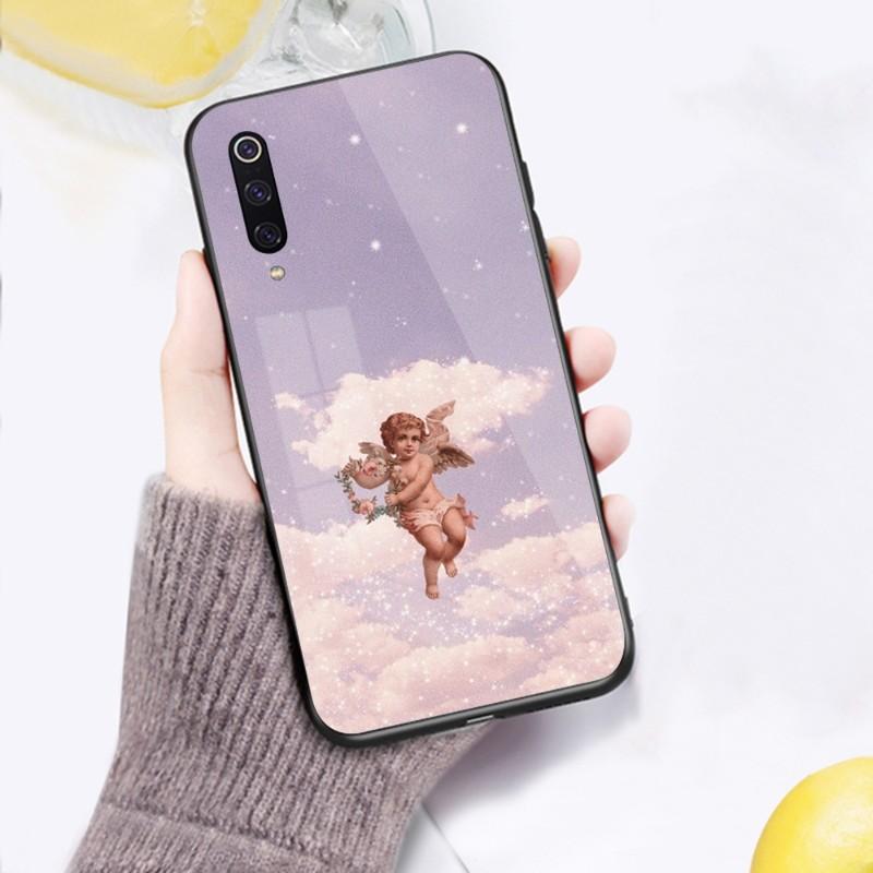 Cute Baby Angel Fioruccis Phone Case For Xiaomi 12 11T 10 9 Redmi Note 11 10 10S Pro Redmi 9 9A 8 Black PC Glass Phone Cover