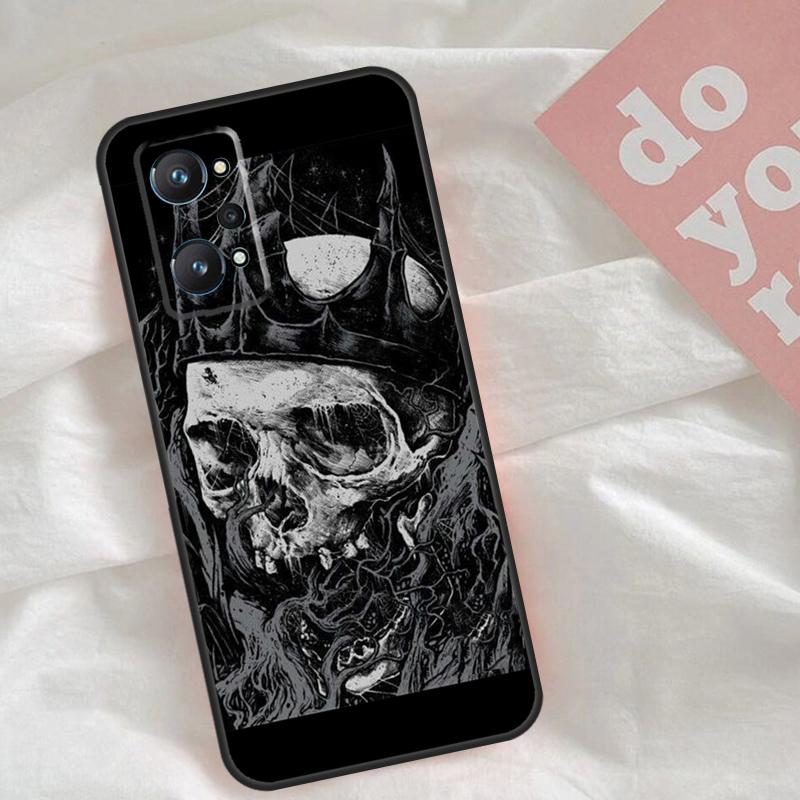Gothic Fashion Skull For Realme C30 C31 C33 C35 C55 C21Y GT Neo 5 3T 2T OnePlus 11 10 9 Pro Nord CE 3 2 Lite Case