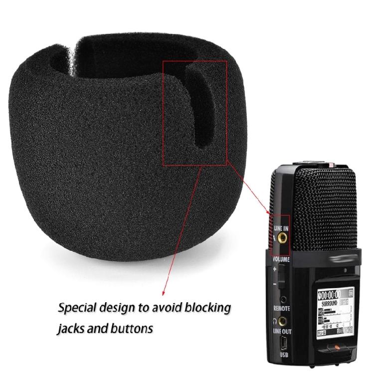 Windproof Foam for ZOOM SGH-6/H2N/H4N PRO/H5 H6 H8 XYH-6 XYH-5 Windscreen Muff