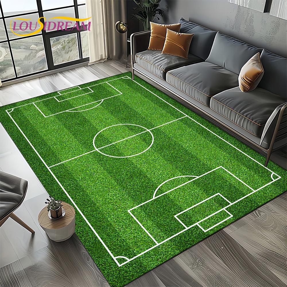27 סגנונות שטיח דשא כדורגל כדורגל ספורט לסלון חדר שינה בית קישוט ספה, שטיח אזור לילדים משטח רצפה מונע החלקה