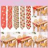 Christmas Tablecloth Printed Santa Claus Festive Restaurant Decoration Vibes