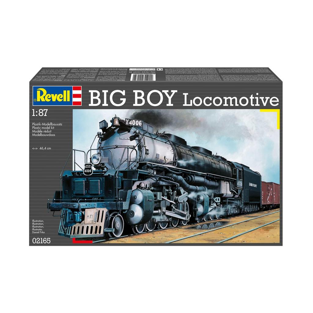 German Level 1/87 BIG BOY Locomotive Model Kit 02165 - HO Scale Train Plastic Model for Collectors