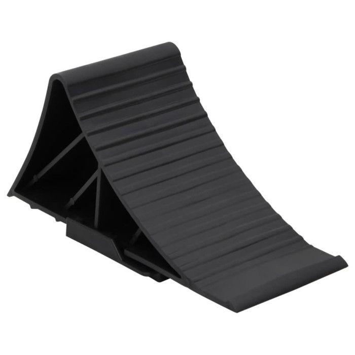 Cales de roues 2 pcs 25x10x11,5 cm plastique
