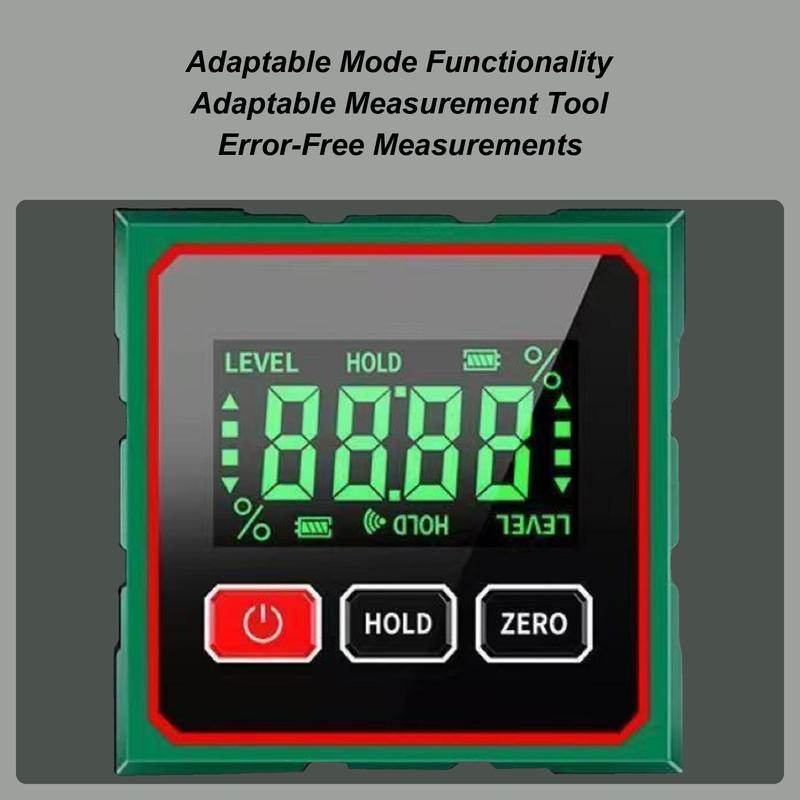 Magnetic Digital Angle Finder 4-side Magnetic Digital Level Protractor Waterproof Angle Finder For Outdoor Workshop Construction