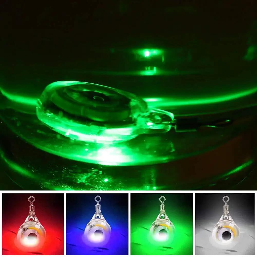 10-100PCS Eye Shape Luminous Fishing Lure Light Underwater Night Light Lure Glow In The Dark Fishing Light Squid Attractor Baits