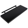 VidaXL Floating Wall Shelves 2 Pcs Black 100x20x3.8 Cm