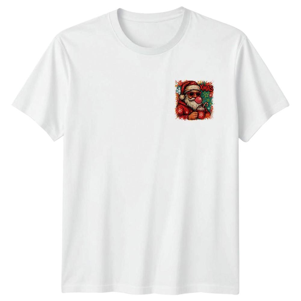 Santa Bubblegum Xmas Christmas Holidays Unisexs TShirt Unisexs Tee Graphic Top S