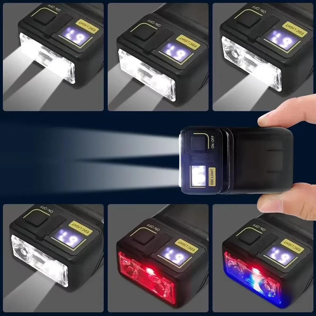 Flashlight High Power USB Rechargeable LED Tactical Digital DisplayAdjustable Built-in Battery Portable Camping Hiking Emergency