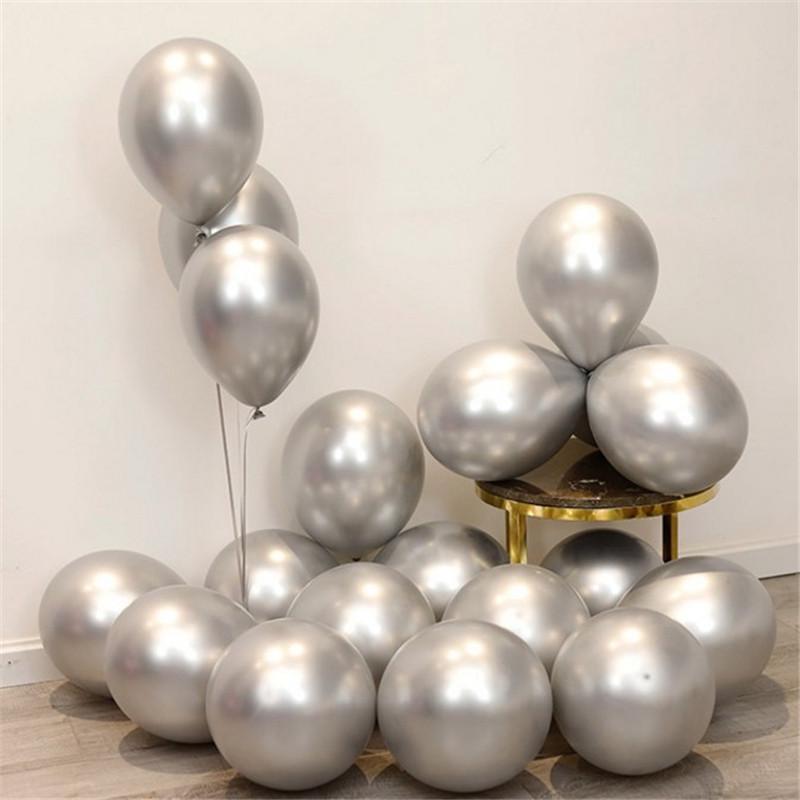 Romantic Metallic Balloons Set for Weddings, Bedrooms, and Birthdays
