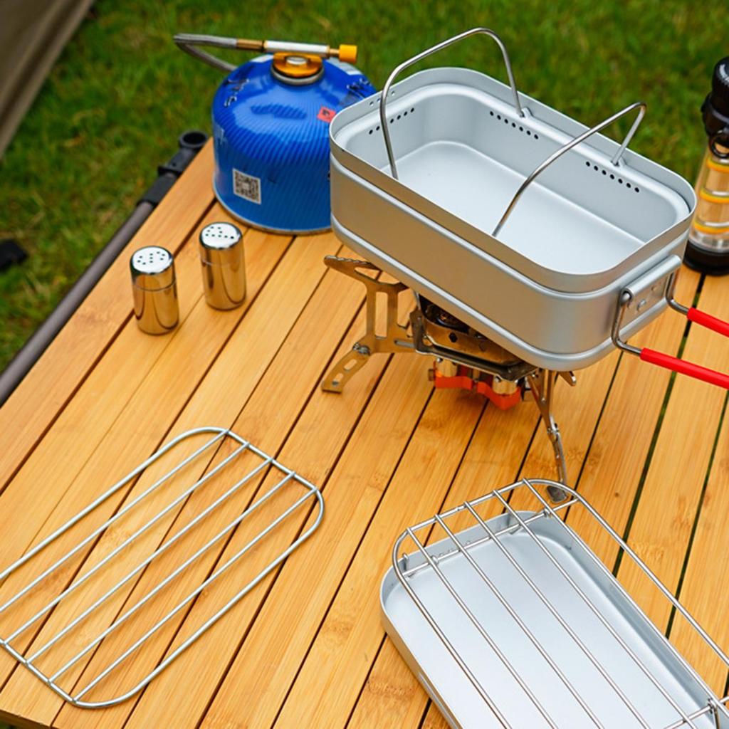 Mittagessensbox Set Tragbar Hitzebeständige Griffe Mittagessensbox für Erwachsene Für Kinder Männer Erwachsene Reisen Arbeit Camping Picknick im Freien Wandern