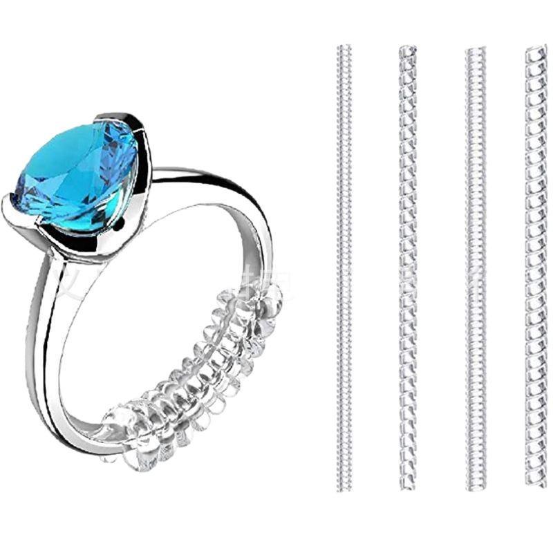Adjustable Transparent Ring Sizer: Gold Hot Sale - 5cm Invisible Spring Ring Adjuster 5cm Round Thin Single Strip прозрачный