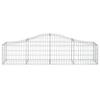 Arch Topped Gabion Baskets 6 pcs 200 x 50 x 40 60 cm Galvanized Steel