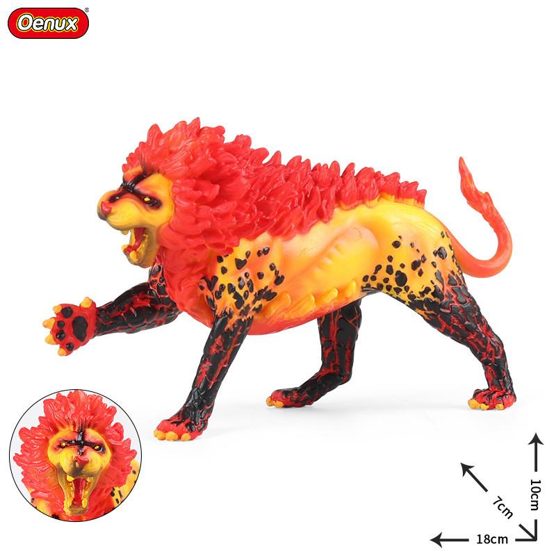 Warcraft Fire Lion Stone Dragon Monster Animal Model For Educational Play