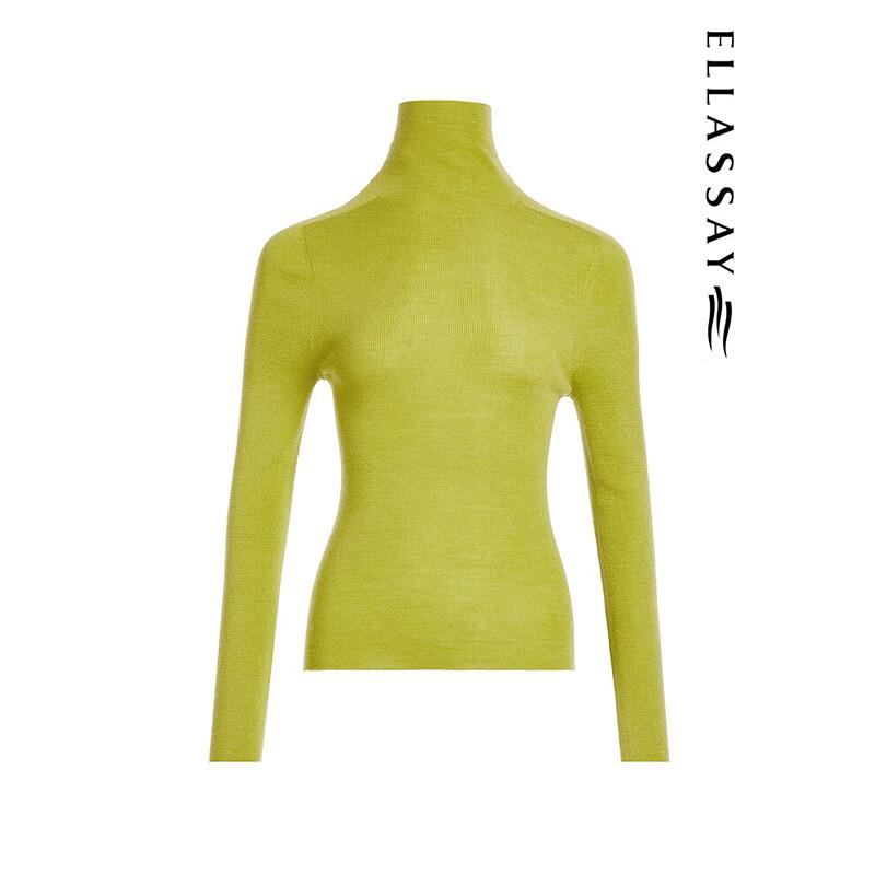 

ELLASSAY Женский свитер из мягкой шерсти и кашемира прилегающего силуэта L