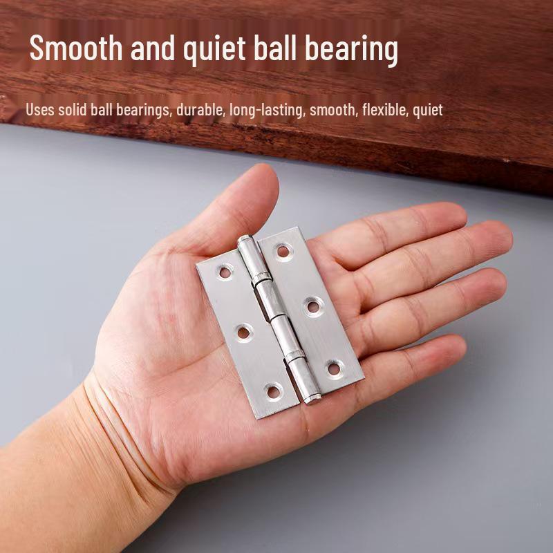 2" Stainless Steel Flat Open Cabinet Door Hinge for Wardrobe and Furniture