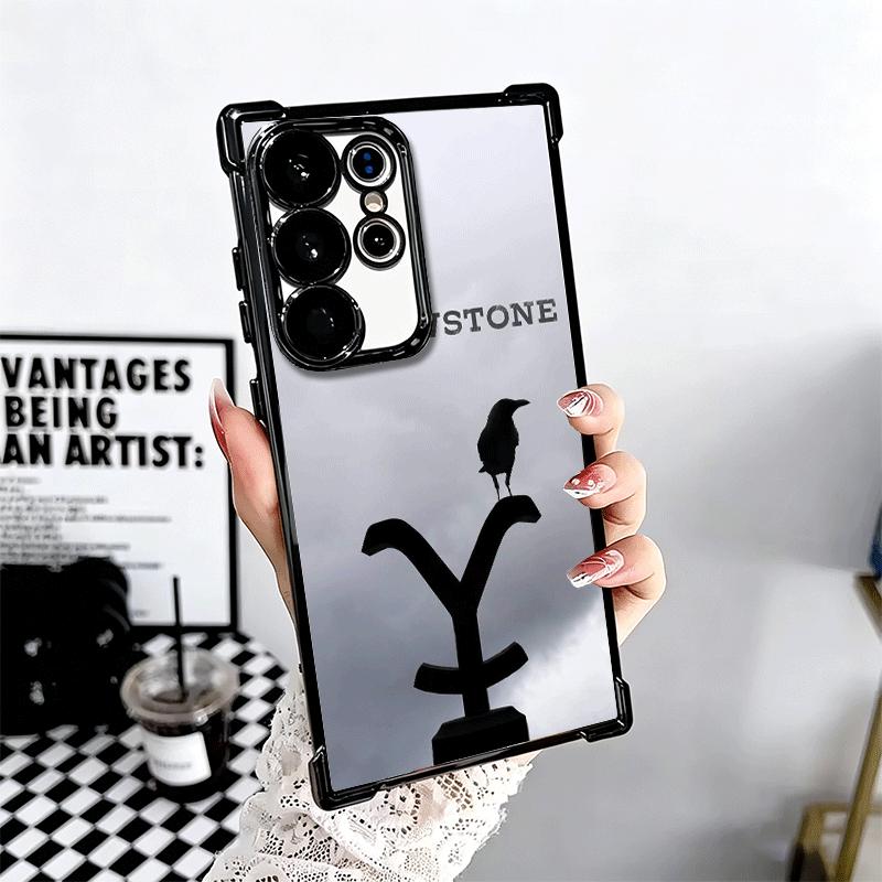 Y-Yellowstones TV Soft Phone Case For Samsung Galaxy S26 Ultra S25 Edge S24 FE S23 Plus S22 S21 + S20 Plating Anti-Fall Fundas