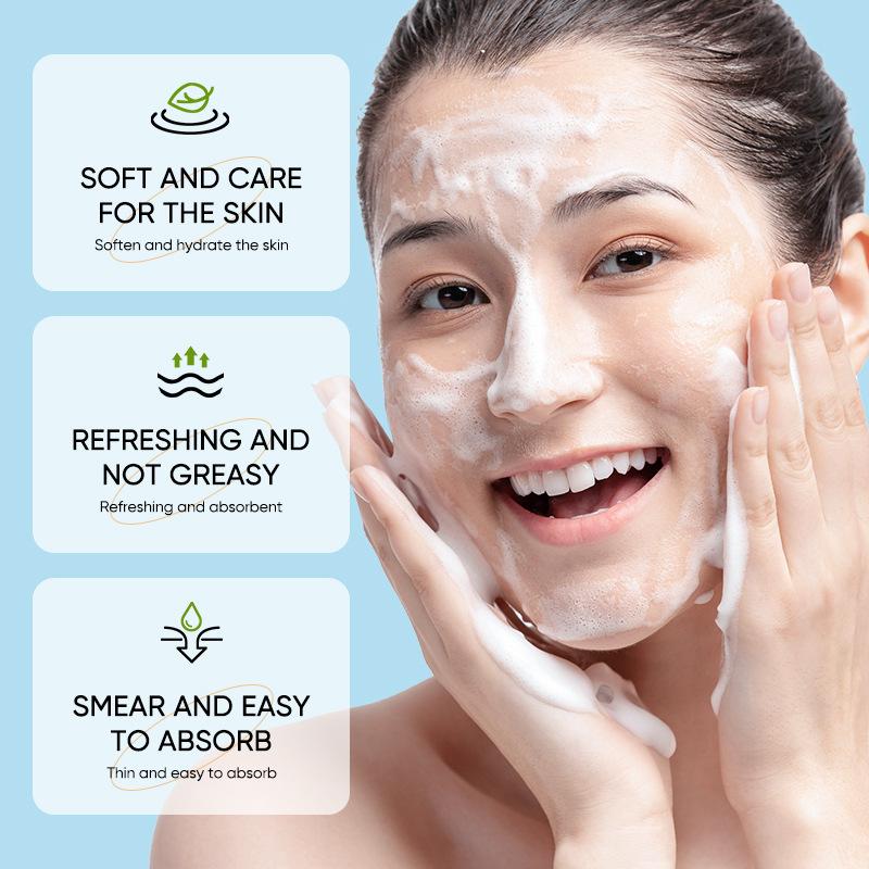 Aloe Vera Refreshing Cleansing Face Mousse Deep Cleaning Skin Care Products