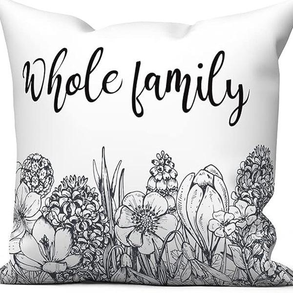 Pastoral Plants and Flowers Pillowcases Lavender Daisy Printed Linen Pillows Home Office