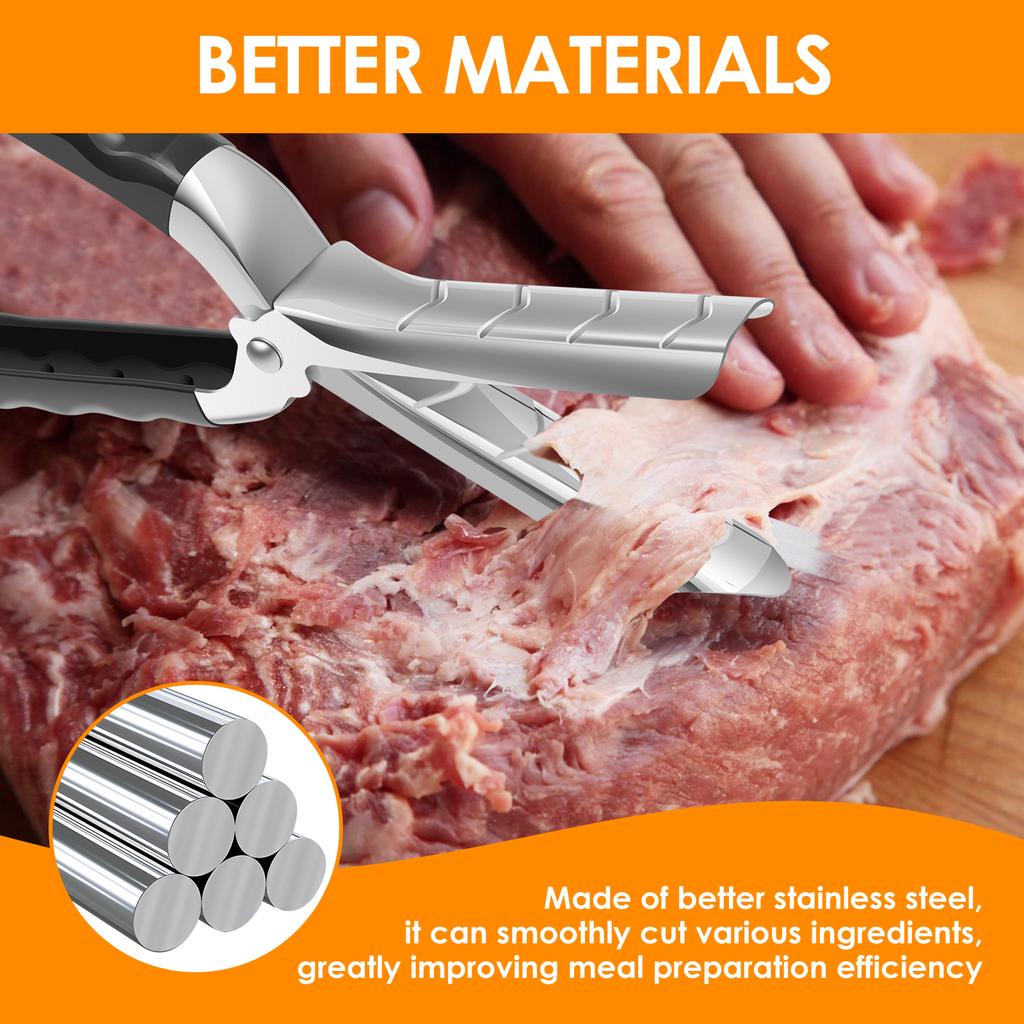 Rib Film Removal Tool Stainless Steel Barbecue Rib Peeling Tool with Anti Slip Grip Kitchen Small Tool Dishwasher Cleaning