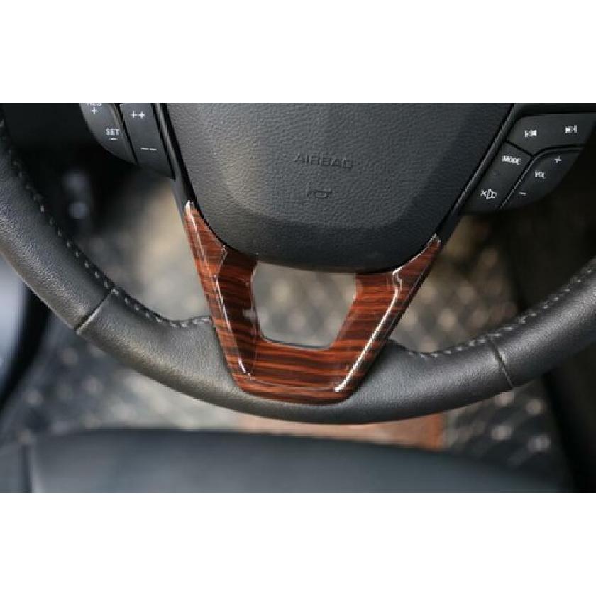 For Ford Mondeo Fusion A 2013-20 1PCS Wood Grain Steering Wheel Sheet Cover Trim