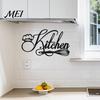 Gift for Home Decorators Minimalist Kitchen Wall Stickers, Waterproof PVC Decals with Handwritten Chef Hat Removable Murals And Egg Beater Design,