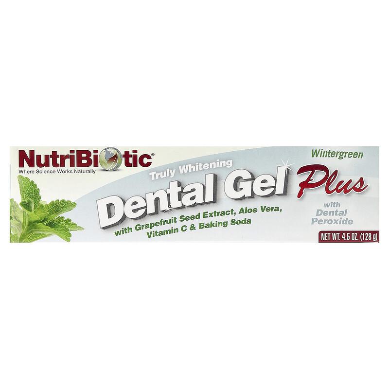 Dental Gel Plus, Truly Whitening, Wintergreen, 4.5 Oz (128 G)