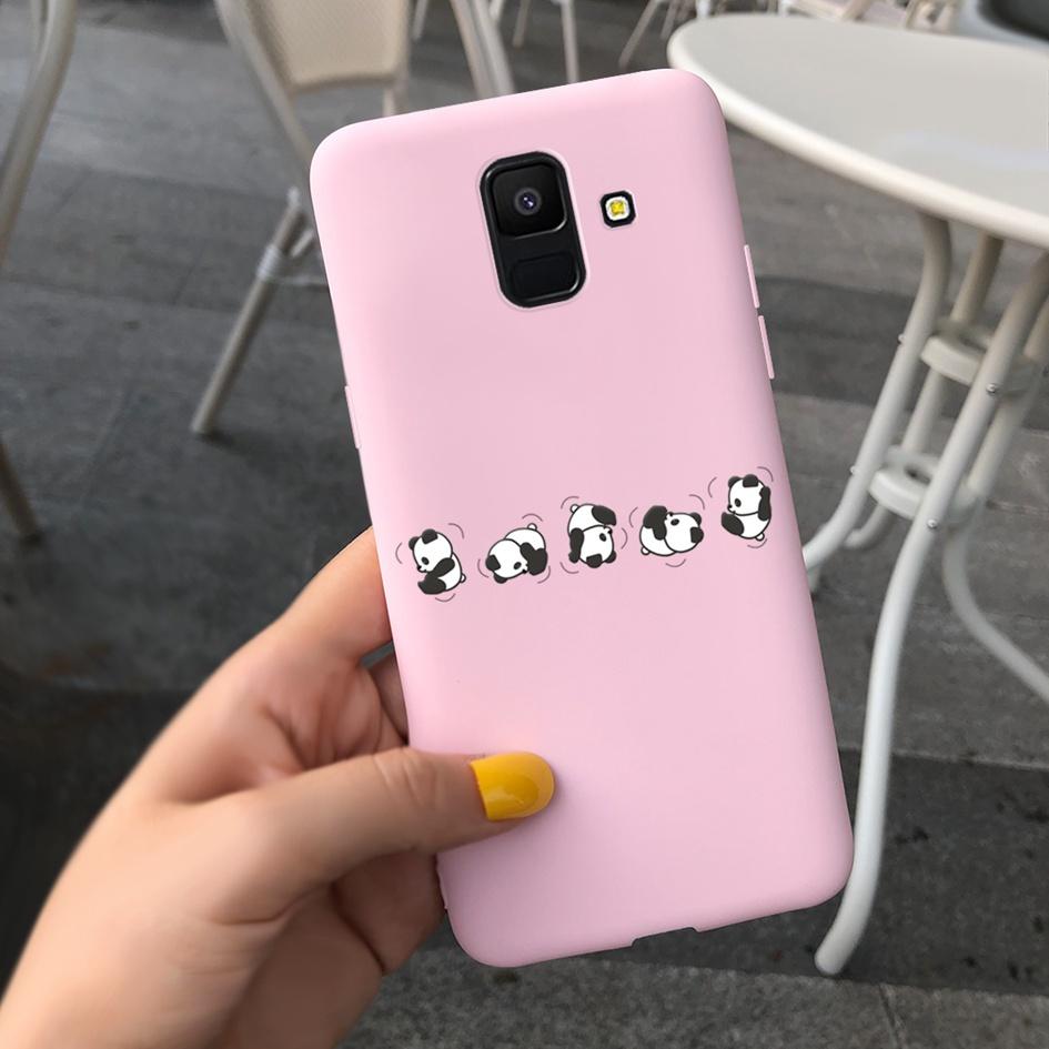 For Samsung Galaxy A6 2018 Case SM-A600F Cute Sunflower Astronaut Phone Cover For Samsung A6 Plus 2018 A6Plus A6+ SM-A605F Coque