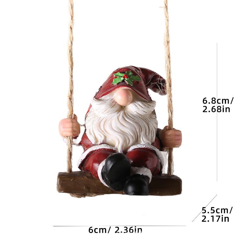 Christmas Goblin Dwarf Swing Pendant Garden Courtyard Outdoor Resin Crafts Cute Creative Ornaments