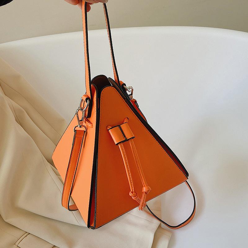 Niche Designer Bag Women 2025 New Candy Color Triangle Bag Messenger Bag Personalized Hand Bag