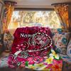 Floral Pattern Customize Your Name Rv Blanket Comfortable Soft Lightweight Multi Seasonal Blanket For Travel Camping Picnics Sofas Rvs Beds Living