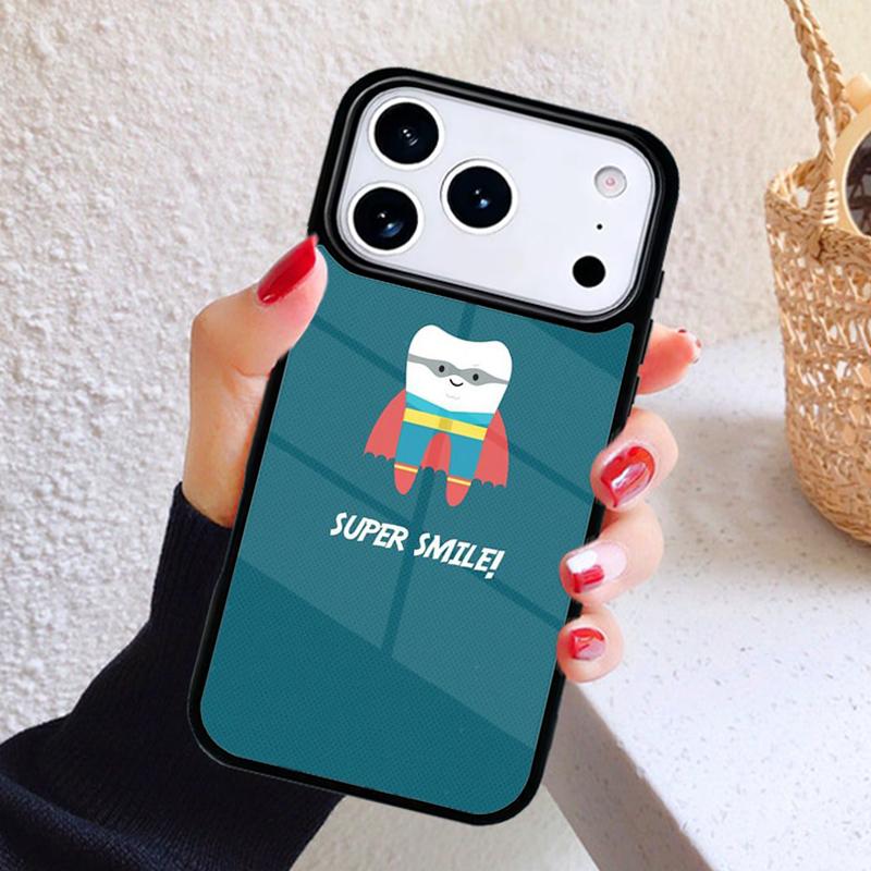 Dentist Dental Hygienist Tooth Phone Case For iPhone 17 Air 16 15 14 13 12 11 Pro Max Plus