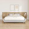 Headboard with Cabinets 3 Pcs Artisan Oak Wood Based Material