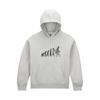 Felpa con cappuccio con stampa grafica Uomo Top Grigio FQ6898-050
