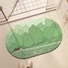 Koupelna Měkké křemelinové bahno Domácí Koupelna Podložka na podlahu Absorbující Rychleschnoucí Koupelnový Koberec Absorbující Protiskluzová podložka na nohy Scenérie
