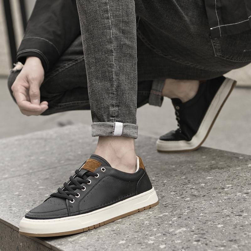 Moda stil coreean cu șireturi Încălțăminte ocazională de exterior, pantofi de școală pentru bărbați, pantofi de skateboard, 2024, pantofi noi versatili pentru bărbați