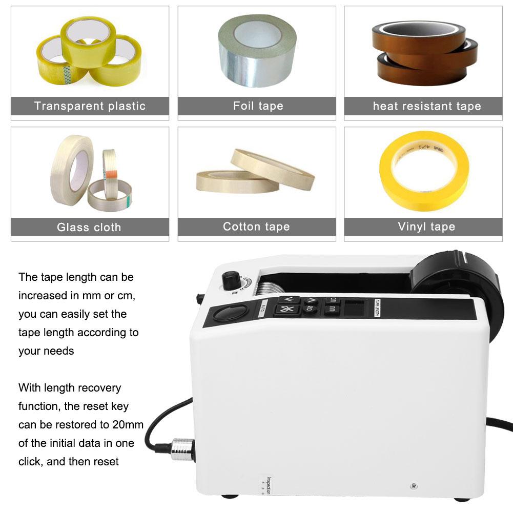 Auto Tape Dispenser Manual Automatic Electric Adhesive Tape Cutter Cutting MachineEU Plug 220V