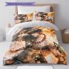 Cartoon Pattern Bedding Quilt Set Quilt Cover Pillowcase Home Decoration Birthday Gift (1 * Duvet Cover + 2 * Pillowcase, Without Core)