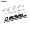 Car Styling 3D Metal Chrome Zinc Alloy Emblem Universal Diesel Logo Car Badge Body Trunk Fender Adhensive Emblem Auto Accessory