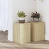 VidaXL Plant Stands 2 Pcs Sonoma Oak Engineered Wood, Flower Stand, Pot Stand, Plant Support 852899
