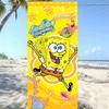 Spongebob Squarepants Cartoon Microfiber Printed Beach Towel Mountaineering Yoga Beach Swimming Running Absorbent Towel