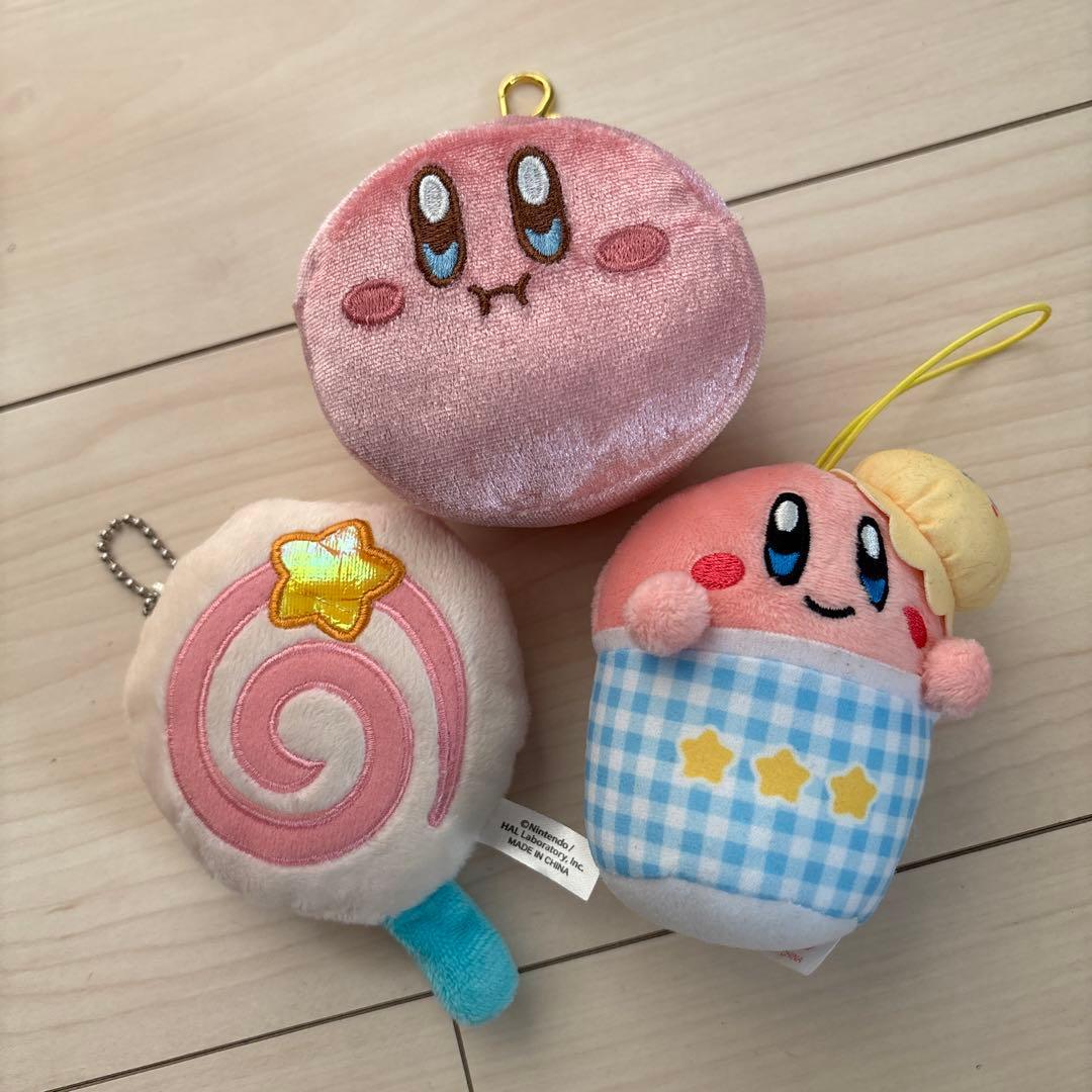 Kirby Plush Mascot Keychain Set