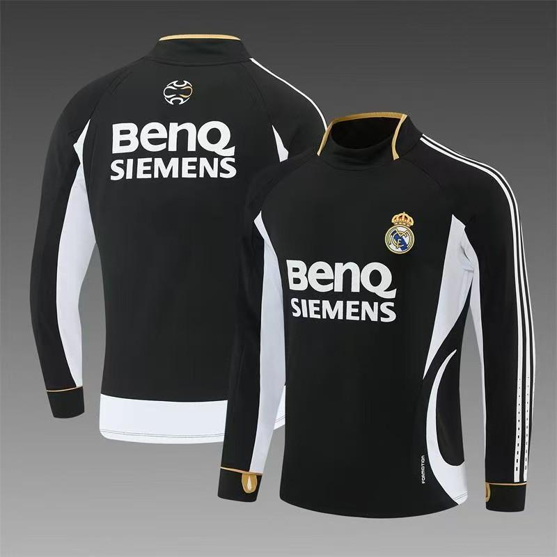 Retro Football Training Jersey Long Short Sleeve Team Sports Shirt Men Women