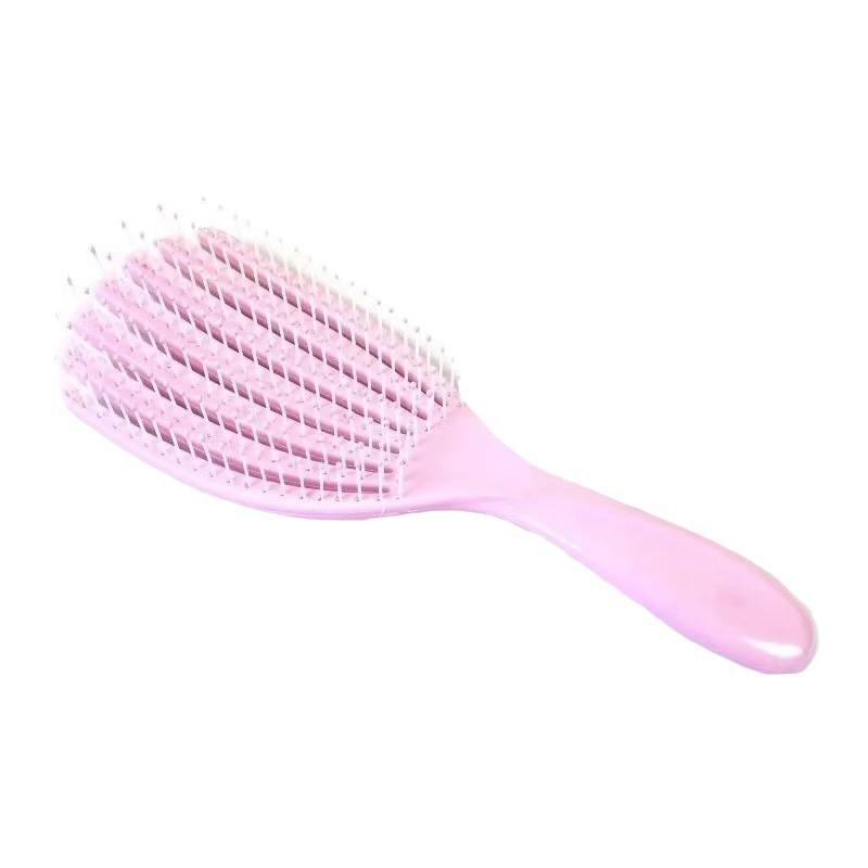 Shell Hollow Out Anti-Static Comb: Fluffy Styling, Massage, Wet & Dry Use for Women.