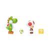 Super Mario Nintendo 4-inch Action Figure 2-Pack: Yoshi & Toad with Accessories