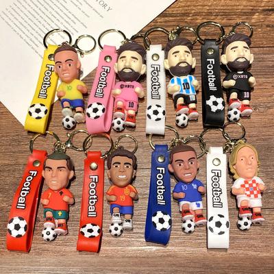 European Cup World Cup Messi Keychain Football Star Jersey Car Key Schoolbag Pendant Creative Gift