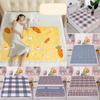 Carrot Rabbit Lattice Pattern Urine Separator Pad Waterproof Bed Care Tool Mat